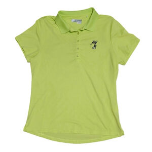 Rare Callaway Disney Minnie Mouse Lime Green Golf Polo Shirt , L